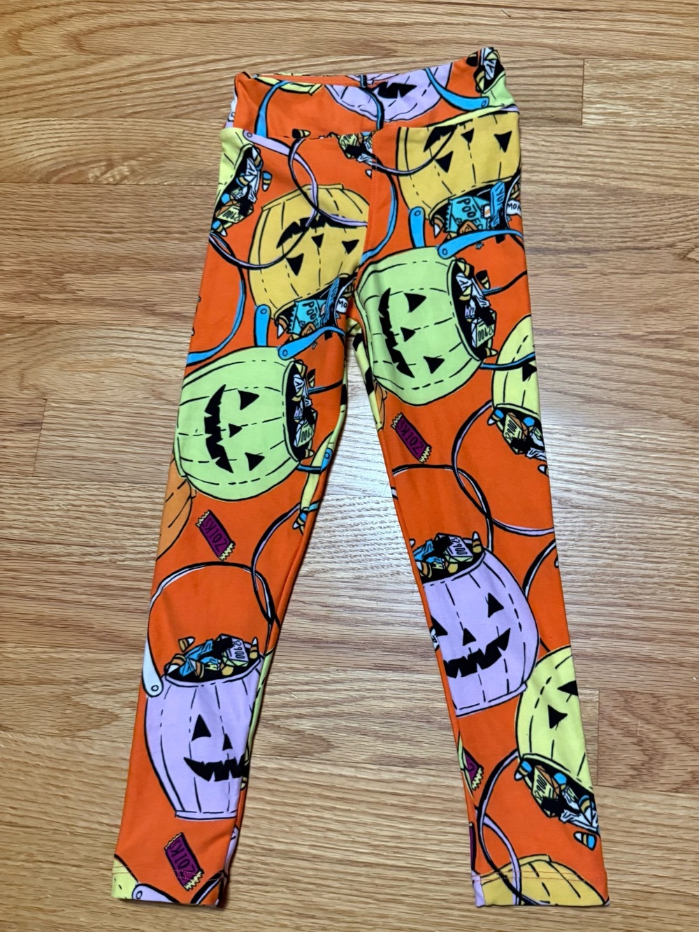New kids S/M pumpkin leggings